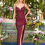 Ava Presley 47442 - Embellished Column Gown with Plunging Neckline