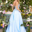 Ava Presley 47451 - Floral Embellished Satin A Line Prom Gown