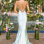 Ava Presley 47453 - Crystal Embellished Satin Mermaid Prom Gown