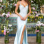 Ava Presley 47453 - Crystal Embellished Satin Mermaid Prom Gown
