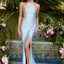 Ava Presley 47460 - Beaded Halter Neck Mermaid Prom Gown