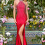 Ava Presley 47460 - Beaded Halter Neck Mermaid Prom Gown
