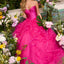 Ava Presley 47462 - Floral Applique Ball Gown with Ruffles