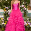 Ava Presley 47462 - Floral Applique Ball Gown with Ruffles