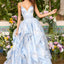 Ava Presley 47481 - Layered Ruffle Ball Gown with Lace Up Back