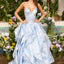 Ava Presley 47481 - Layered Ruffle Ball Gown with Lace Up Back