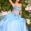 Ava Presley 42482 - Strapless Beaded Corset Ruffled Ball Gown
