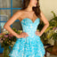 Ava Presley 26455 layered ruffle formal mini dress