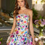 Ava Presley 42373 strapless floral bubble skirt dress