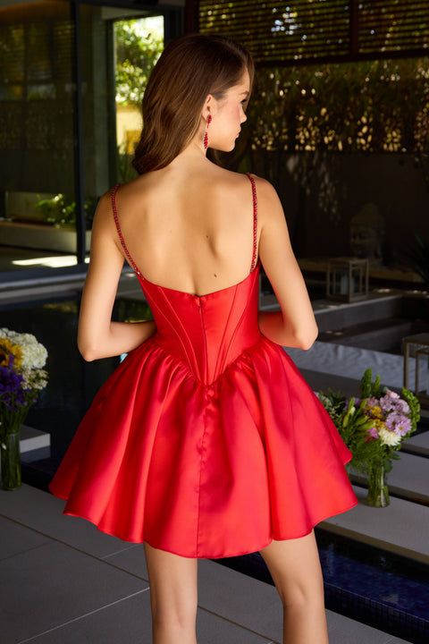 Ava Presley 42380 thin strap fitted short dress