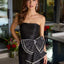 Ava Presley 42435 fitted party dress with bow