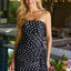 Ava Presley 42446 strapless ruched draped dress