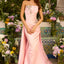 Ava Presley 42553 straight neckline ruched formal dress