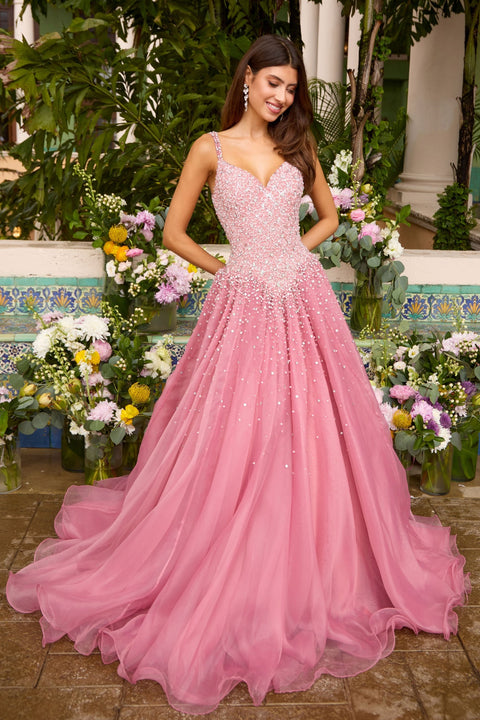 Ava Presley 42643 sparkling layered tulle formal gown