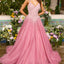 Ava Presley 42643 full skirt gown with sweeping train
