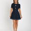 Ava Presley 42927 tweed flared mini dress