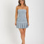 Ava Presley 42928 tweed pleated mini dress