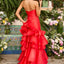Ava Presley 43015 front slit ruffled prom gown