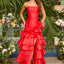 Ava Presley 43015 elegant strapless red carpet dress