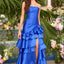 Ava Presley 43015 structured waist strapless evening gown