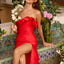 Ava Presley 43021 off shoulder satin prom gown