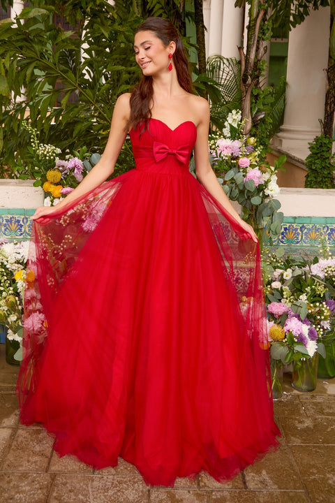 Ava Presley 43045 strapless sweetheart ball gown