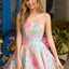 Ava Presley 43049 floral jacquard bow dress