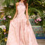 Ava Presley 43084 embellished halter floral ball gown