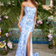 Ava Presley 43087 thigh slit floral evening dress