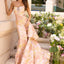 Ava Presley 43091 structured bodice jacquard formal dress