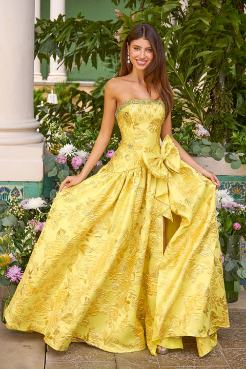 Ava Presley 43103 floral patterned A-line evening dress