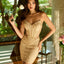 Ava Presley 47117 strapless beaded mini dress with sculpted fit