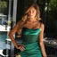 Ava Presley 47127 curve-hugging mini dress with elegant draping