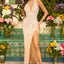 Ava Presley 47217 structured evening dress with sweep train