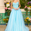 Ava Presley 47242 elegant ball gown with layered tulle skirt