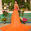Ava Presley 47254 formal gown with elegant off shoulder sleeves