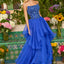 Ava Presley 47271 ball gown with structured bodice detailing