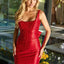 Ava Presley 47285 embellished fitted dress with bow