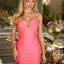 Ava Presley 47301 thin strap embellished fitted dress