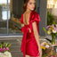 Ava Presley 47305 open back bow detail dress