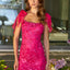 Ava Presley 47307 floral textured fitted dress