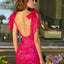 Ava Presley 47307 shoulder tie strap cocktail dress