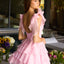 Ava Presley 47320 V neckline layered skirt dress
