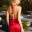 Ava Presley 47324 fitted satin cocktail dress