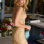 Ava Presley 47340 halter fitted evening dress