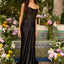 Ava Presley 47368 - Sheer Corset Bodice Draped Satin Gown