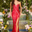 Ava Presley 47409 - Rhinestone Embellished Gown with Lace Up Back