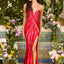 Ava Presley 47409 - Rhinestone Embellished Gown with Lace Up Back