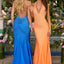 Ava Presley 47410 - Plunging Halter Neck Beaded Evening Gown