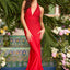 Ava Presley 47410 - Plunging Halter Neck Beaded Evening Gown